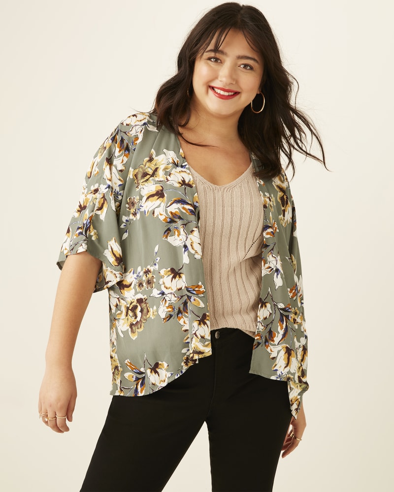 Plus size new arrivals kimono shirt